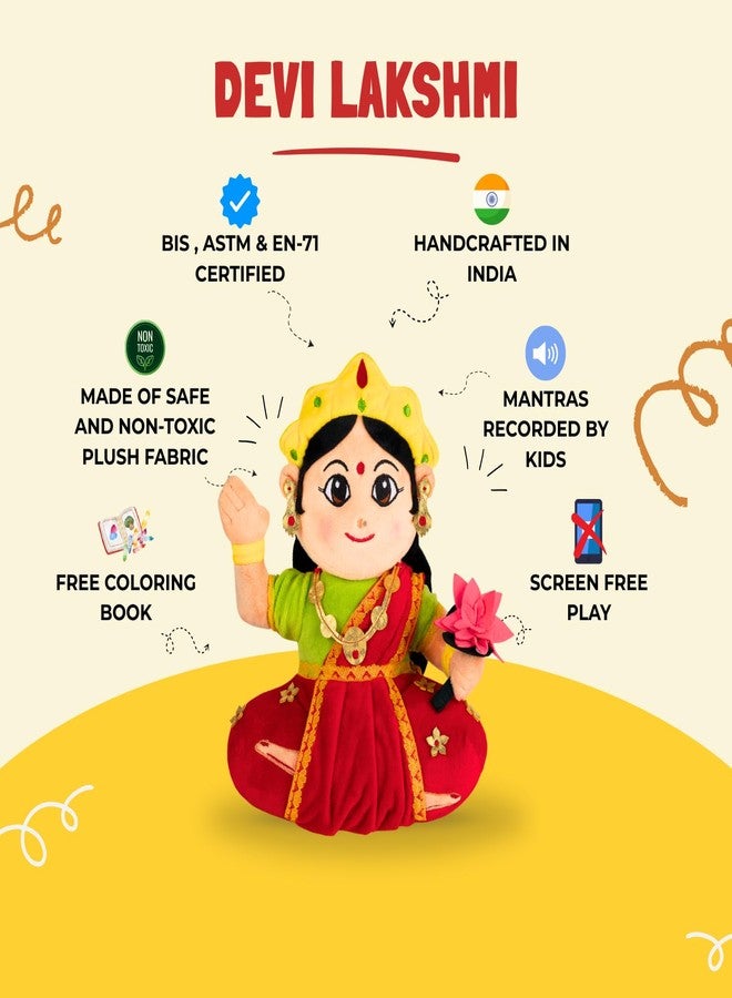Panda's Box Mantra Chanting Musical Devi Lakshmi Plush Toy | Best Gift for Kids - Image 3